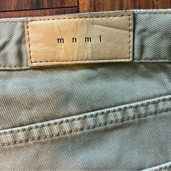 MNML Tan Distressed Slim Jeans - Picture 4 of 4